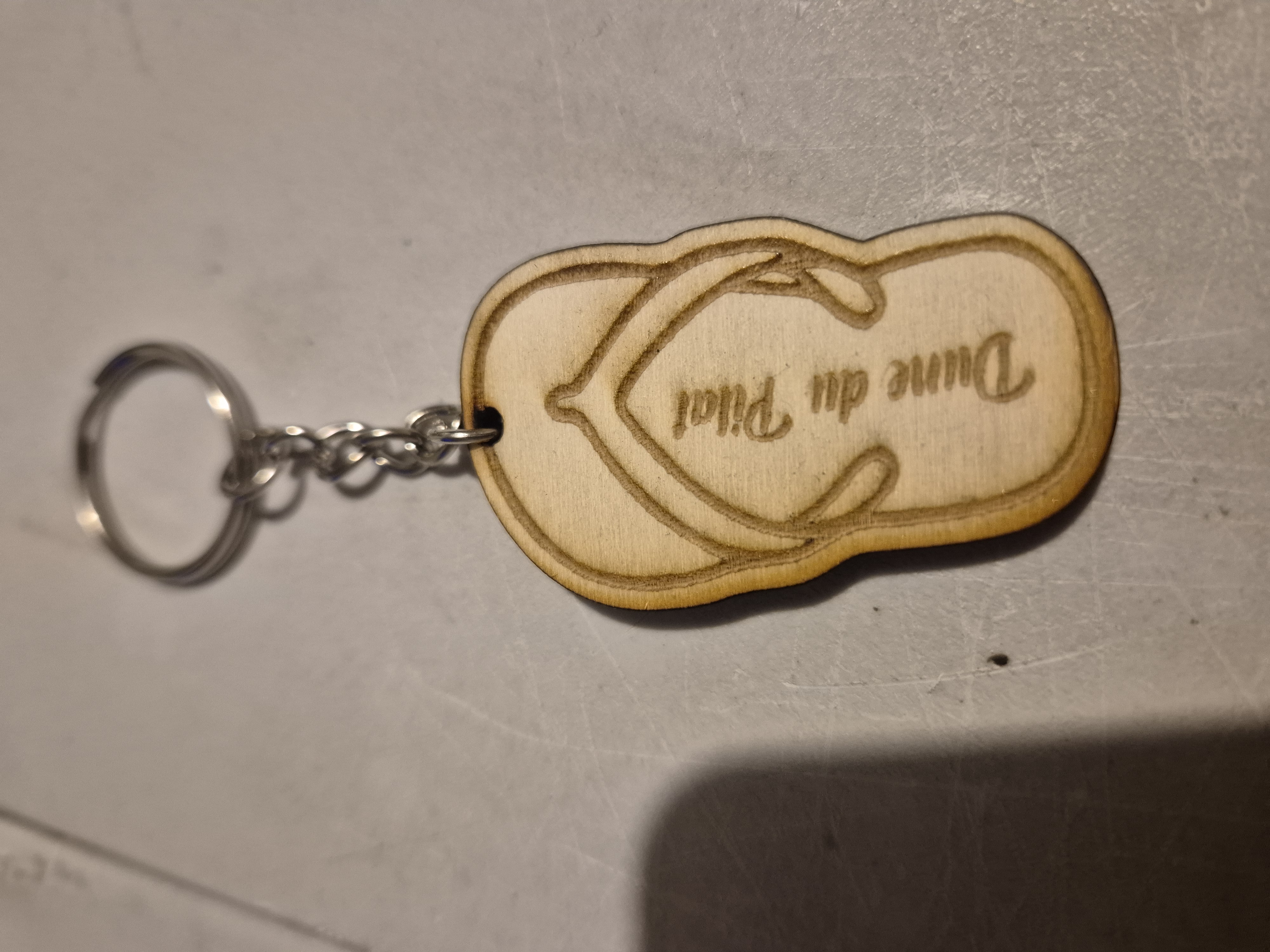 Porte-clé Tong Bois